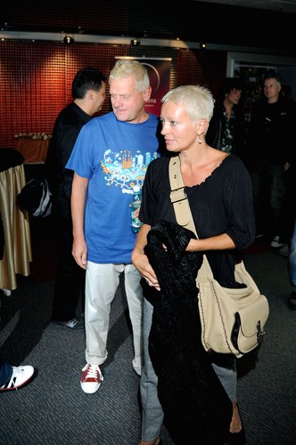 Kazik z żoną Anną Staszewską