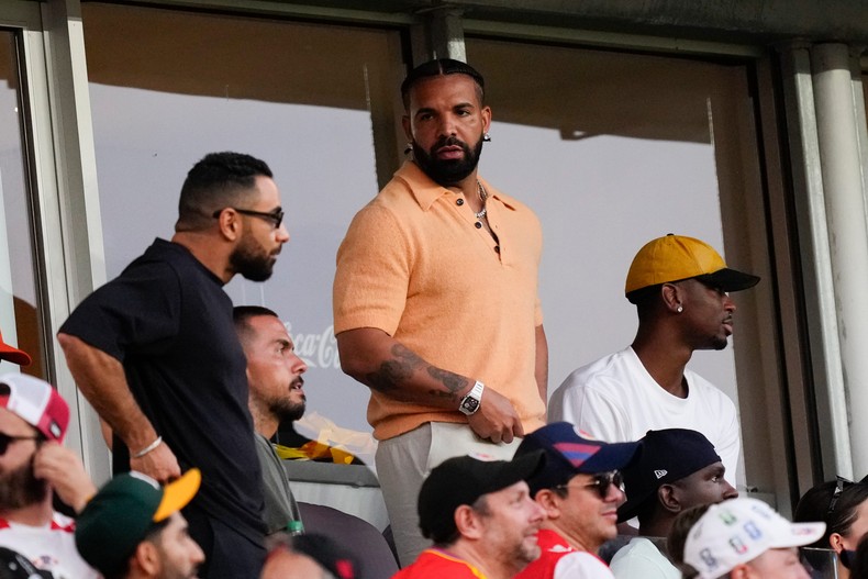 Drake went viral during this game for doing Cristiano Ronaldo's signature move, so we can assume he was rooting for Portugal in their game against Croatia on July 2.Either way, Drake is a proud Canadian, so there was no way he was going to miss a World Cup game played in his home city of Toronto.