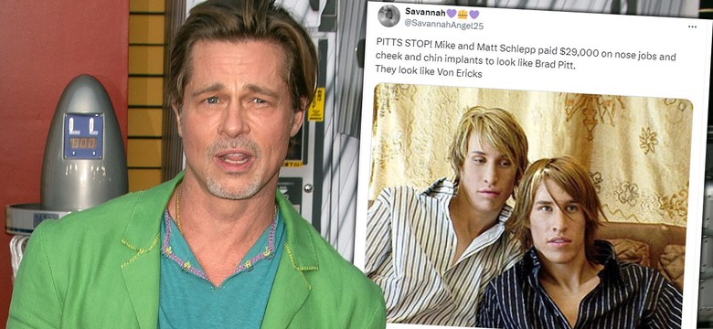 Bliźniacy wydali prawie 100 tys. zł, żeby wyglądać jak Brad Pitt. Efekt?