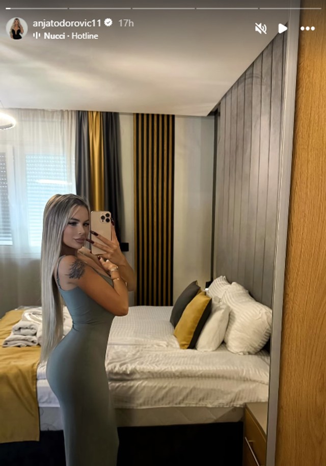 Anja Todorović se usnimila u luks apartmanu
