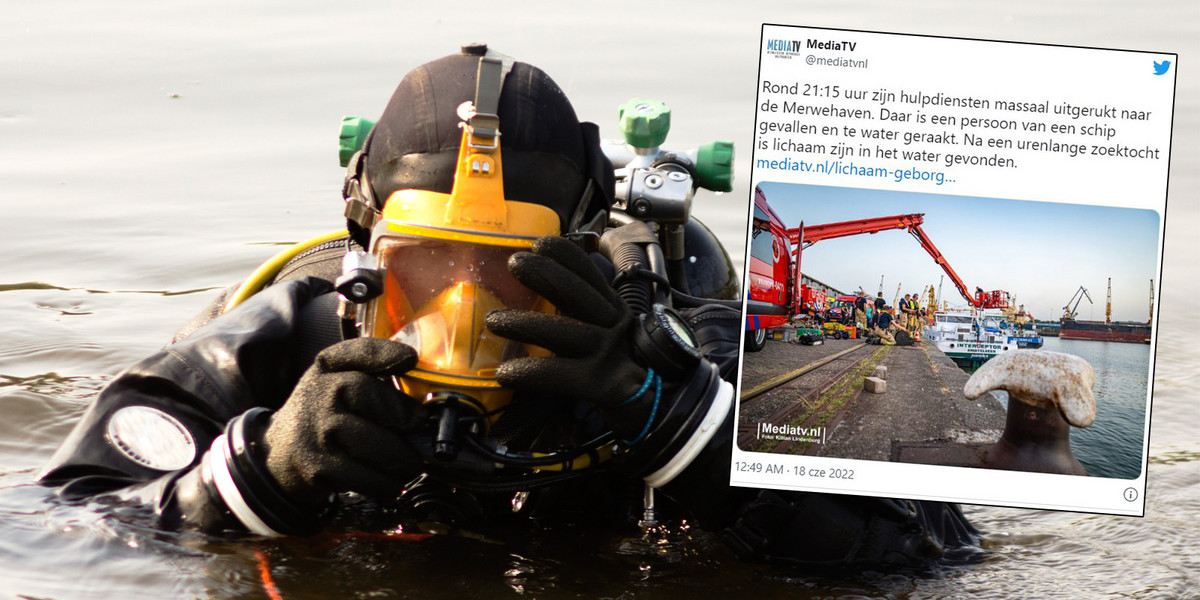 W piątek 17 czerwca w Rotterdamie holenderska straż pożarna wyłowiła zwłoki. Tego dnia polski kierowca ciężarówki postanowił ochłodzić się w zatoce Merwehaven...