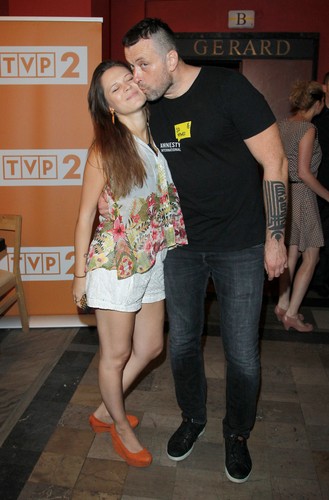 Tymon Tymański na premierze 'Miłości'