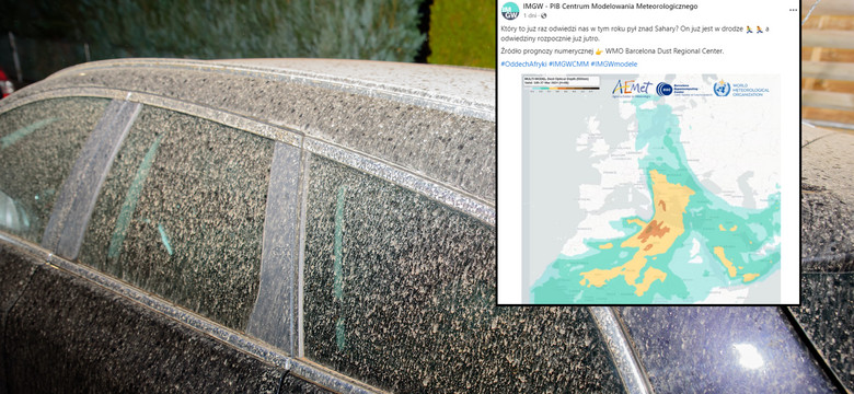 "Oddech Afryki". Fala saharyjskiego pyłu nad Polską. IMGW pokazał animację