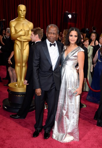 Sidney Poitier z córką Sydney Tamiia Poitier