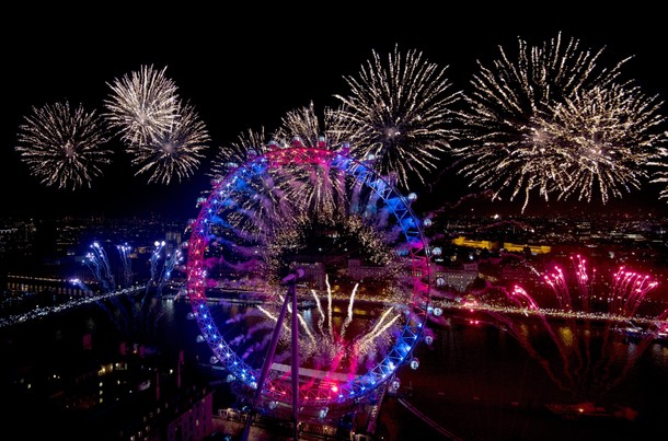 New Year's Eve celebration in London