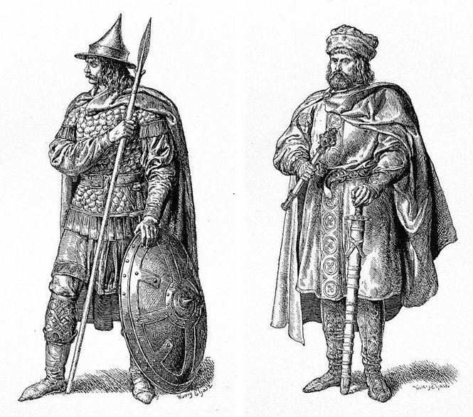Lestek (z lewej) i Siemomysł (z prawej) przelali wiele słowiańskiej krwi