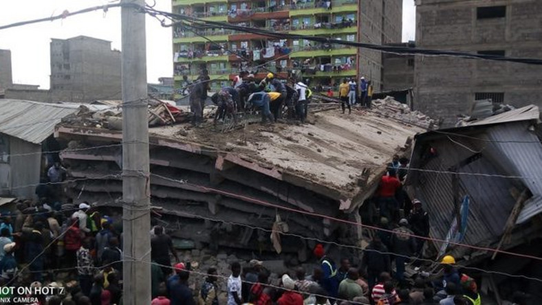 Tassia building collapses (Photo credit/Twitter)