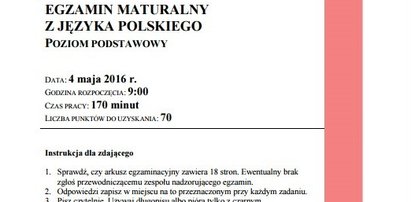 Mamy odpowiedzi z matury 2016 z polskiego