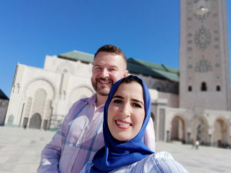 Pan Zbigniew ze swoją żoną Khaoulą w Maroku