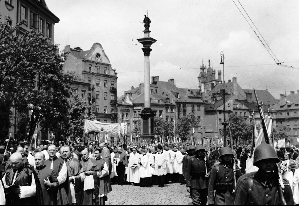 Uroczystość Bożego Ciała w Warszawie, 1938 r.