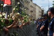 Demonstracja KOD pod Sejmem (Komitet Obrony Demokracji) przeciwko reformom PiS w wymiarze sprawiedli