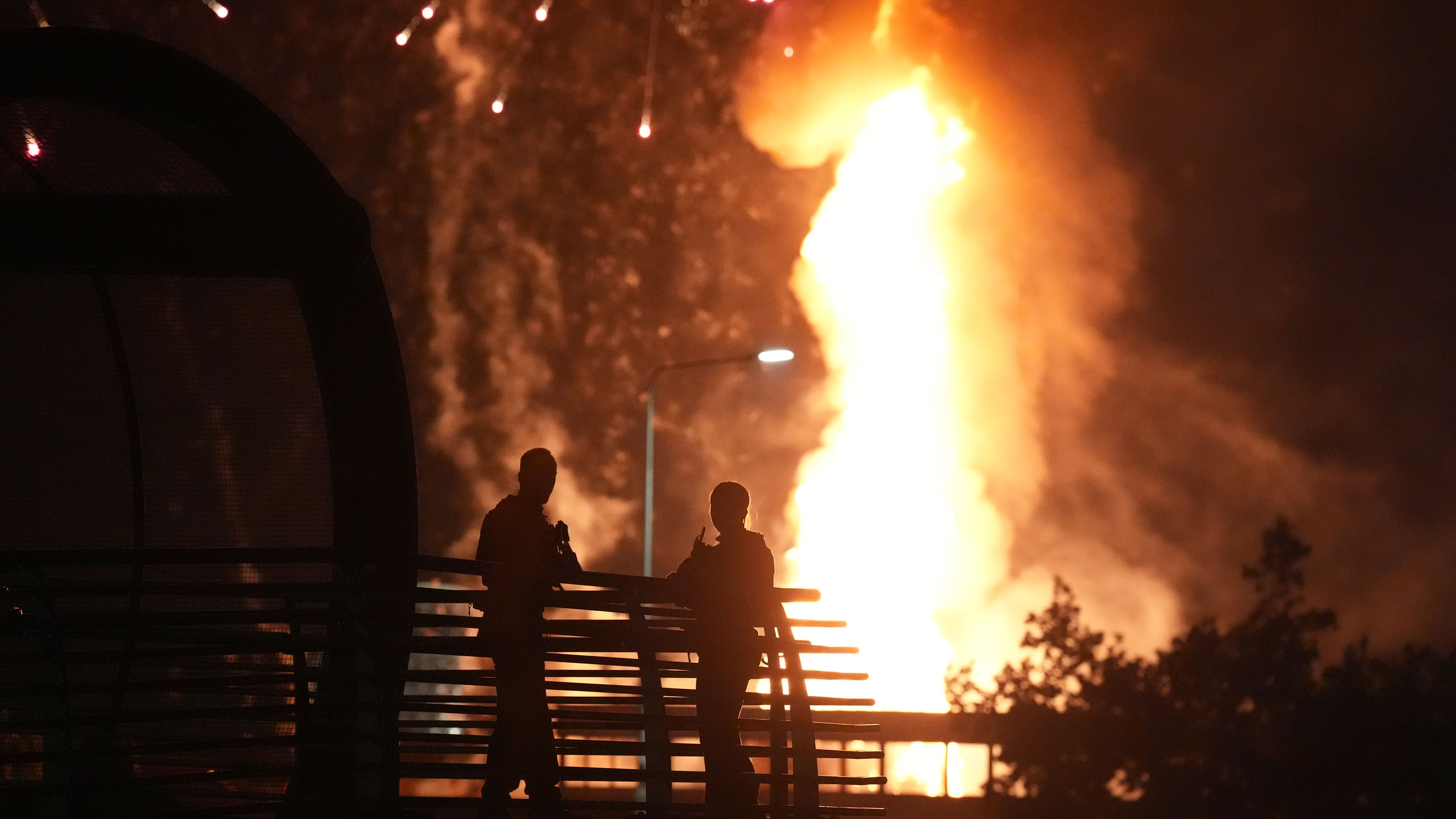Belfast bonfire lit despite asbestos warnings sparks anger