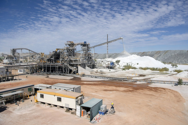 Zakłady wydobycia litu Pilbara Minerals Pilgangoora w Port Hedland