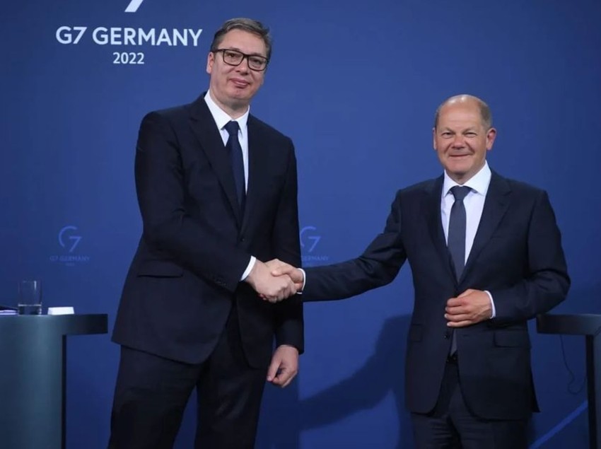 Aleksandar Vučić i Olaf Šolc