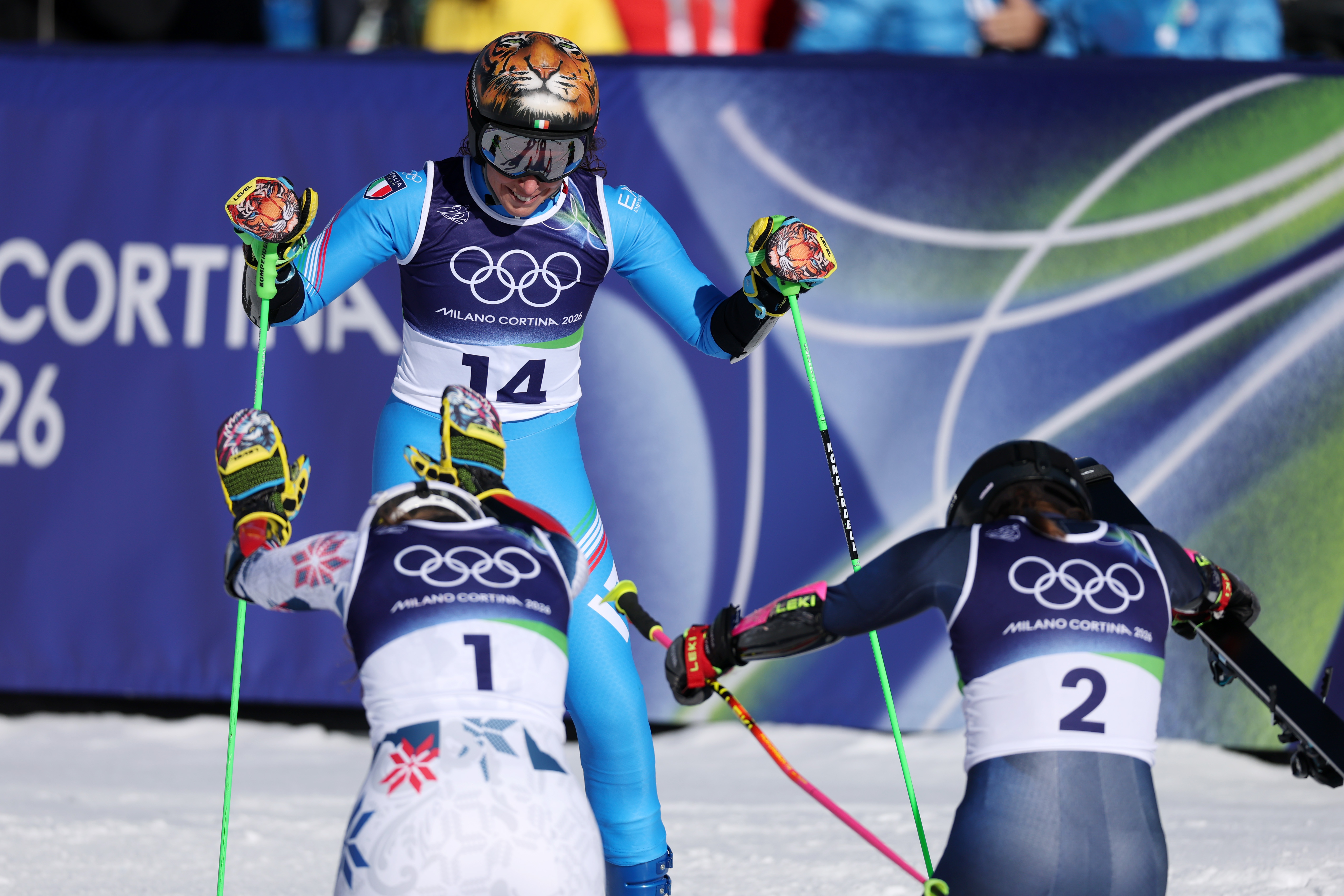 Solo 2 uomini prima di lei: Brignone conquista la doppietta gigante-super-G alle Olimpiadi