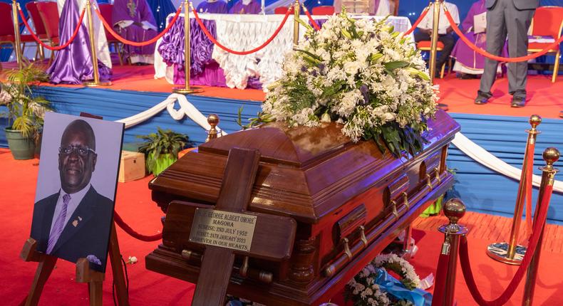 Magoha's casket