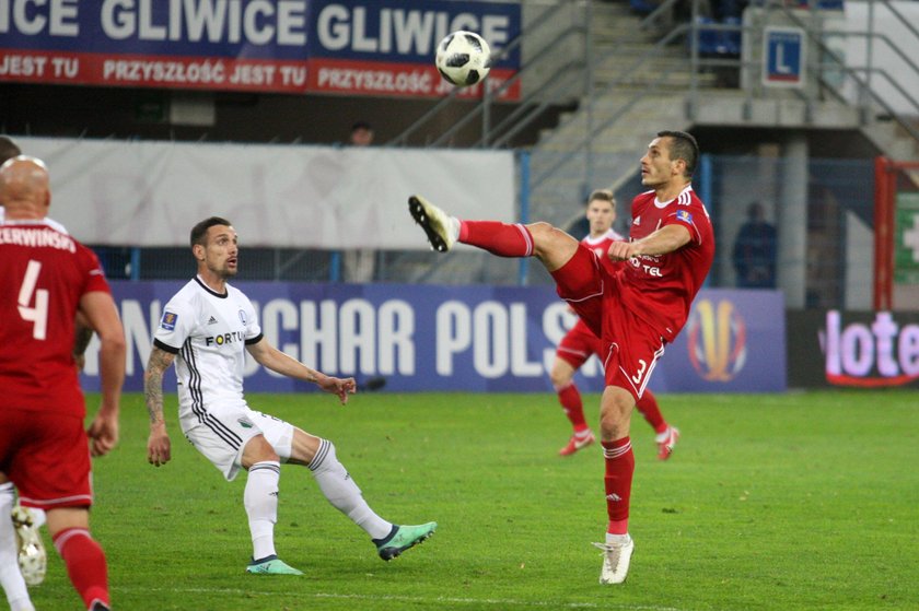 Pilka nozna. Puchar Polski. Piast Gliwice - Legia Warszawa. 30.10.2018