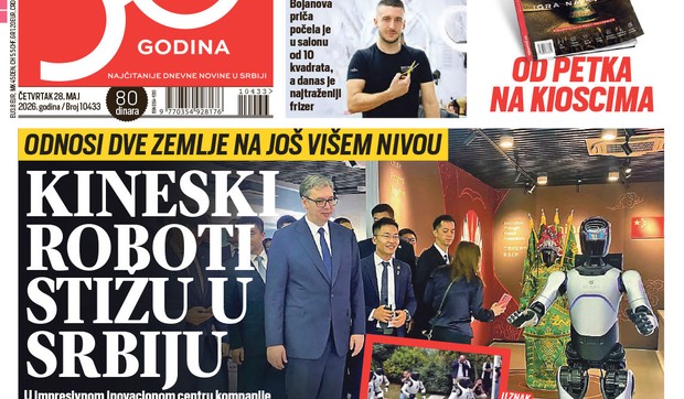 Blic naslovna strana za 28.5.