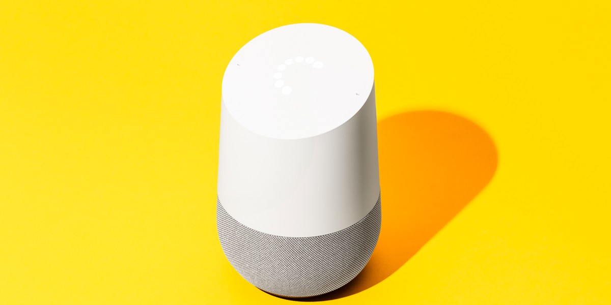 The Google Home speaker.