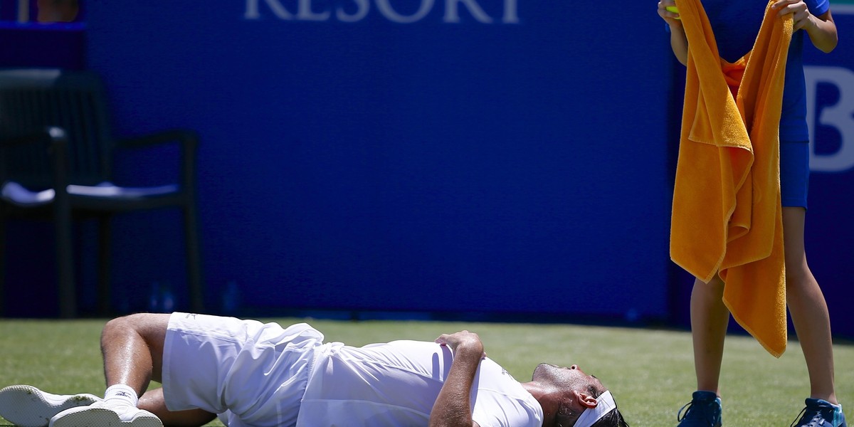 Marcos Baghdatis padł z wycieńczenia. Horror na korcie Antalya Open