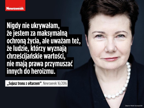 Hanna Gronkiewicz-Waltz dla Newsweeka