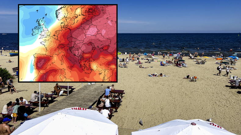 Mapa Europy zapali się na czerwono. Pogoda stanie się ekstremalna (mapa: tropicaltidbits.com)