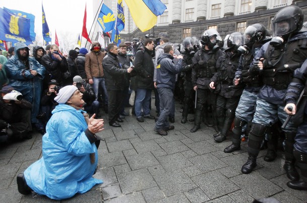 UKRAINE EU PROTESTS