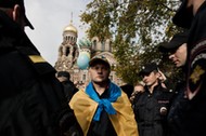 Rally for Ukraine Peace in St Petersburg