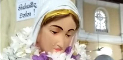 Cud na Sri Lance? Figura Matki Boskiej uroniła łzy