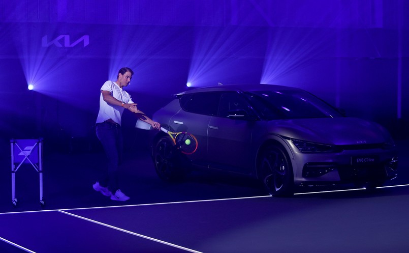 Kia EV6 i Rafael Nadal