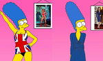 Marge Simpson przebrana za Kate Middleton