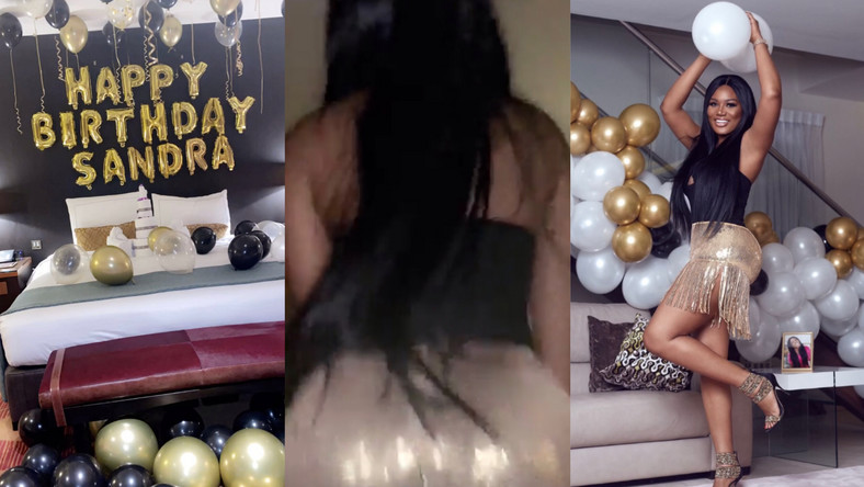 Sandra Anokobiah shows off wild twerking skills at her birthday party