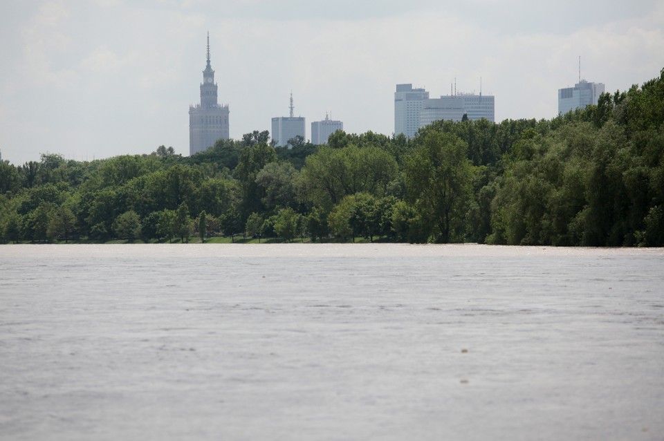 WARSZAWA WISŁA STAN POWODZIOWY