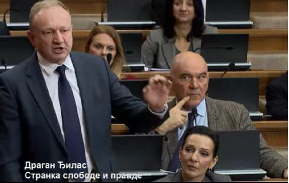 Dragan Đilas u Skupštini Srbije