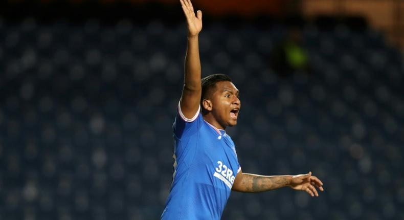 Alfredo Morelos scored his 15th goal of the season as Rangers moved to the brink of winning the Scottish Premiership with victory over St Mirren