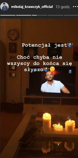 Mikołaj Krawczyk na Instagramie