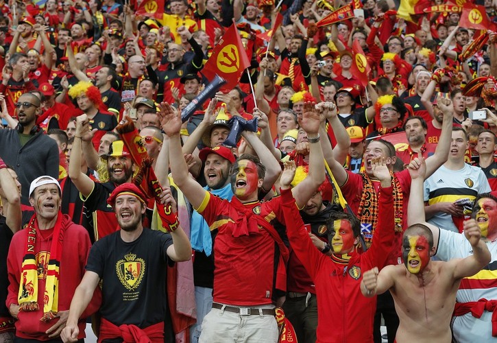 Kibice reprezentacji Belgii naprawdę mają 'diabelską' fantazję