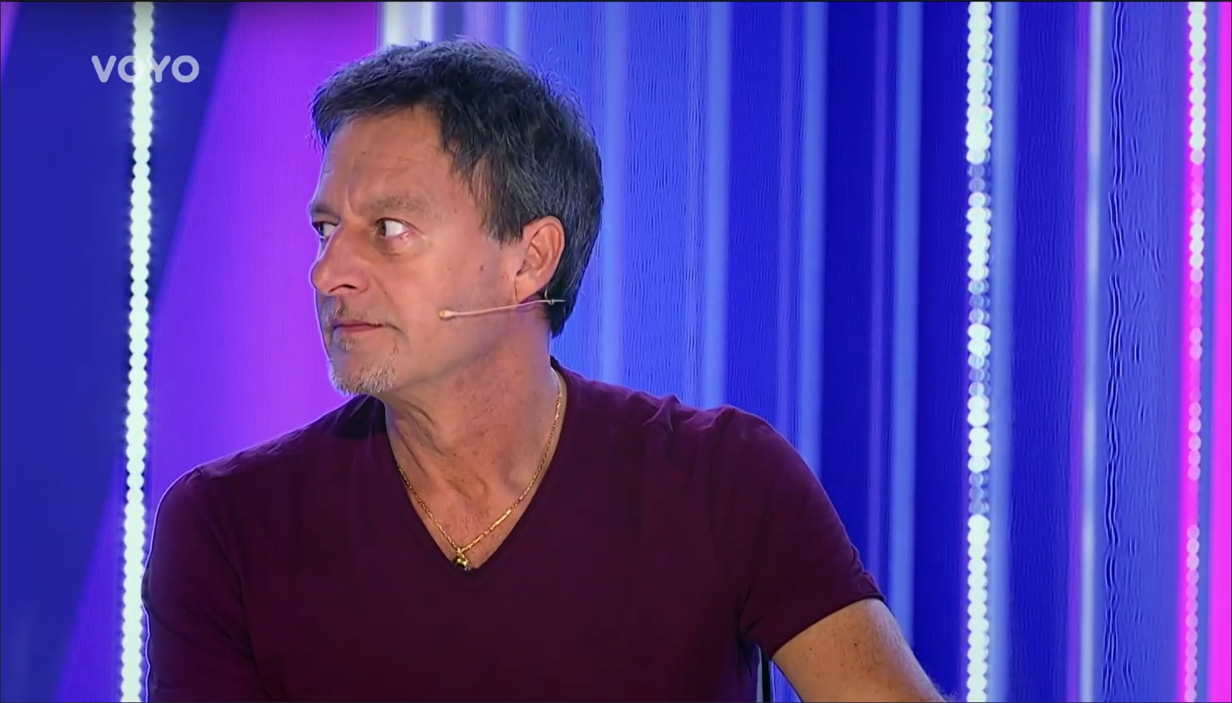 Porotca Paľo Habera v šou SuperStar. 