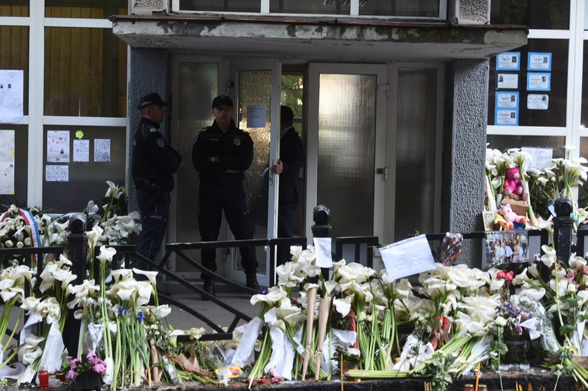 Ulaz u školu "Vladislav Ribnikar" 