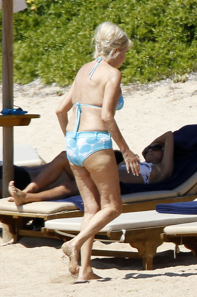 Ivana Trump na plaży