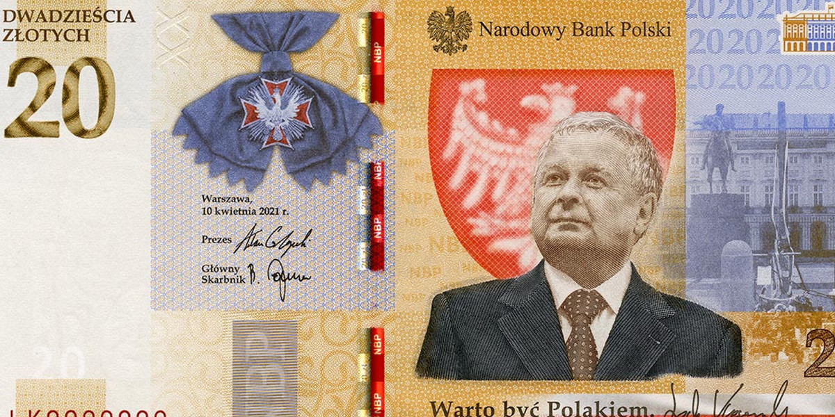 Lech Kaczyński na kolekcjonerskim banknocie o nominale 20 zł cieszy się gigantycznym zainteresowaniem nie tylko w wąskim kręgu kolekcjonerów.