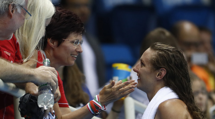 Katinka édesanyja büszke a lányára /Fotó: AFP
