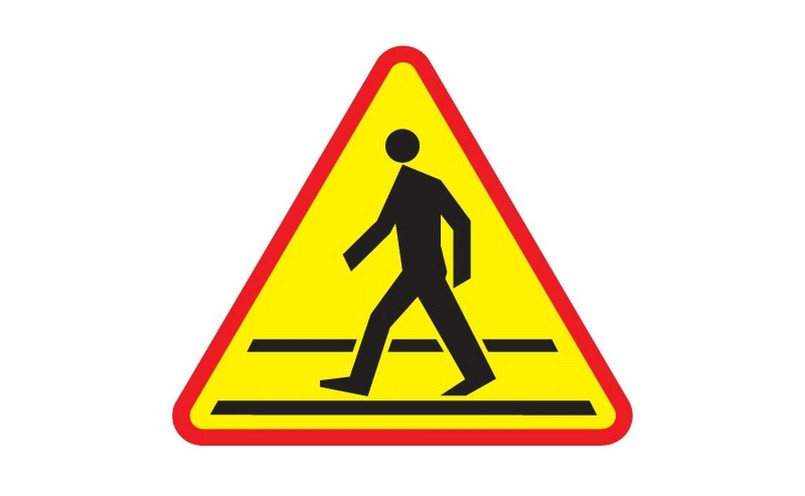 Znak A-16 przejście dla pieszych
