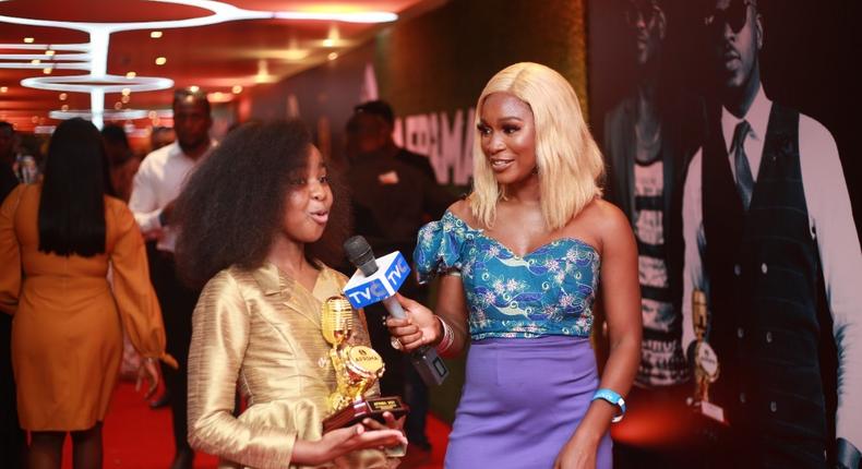 Shanah Manjeru in a interview at the 2021 AFRIMA Awards in Lagos, Nigeria