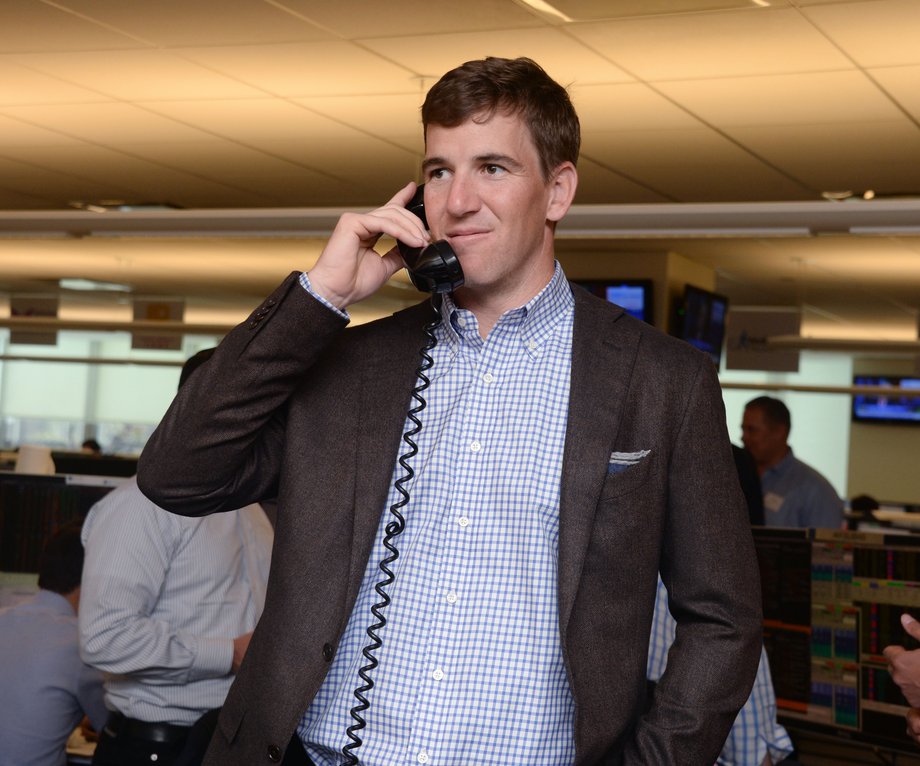 Eli Manning kept busy.