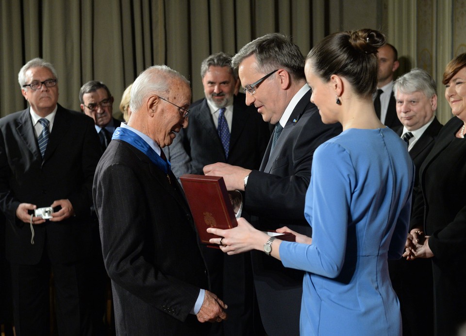 Prezydent Bronisław Komorowski z żoną Anną spotkali się z Polonią włoską w Instytucie Polskim w Rzymie