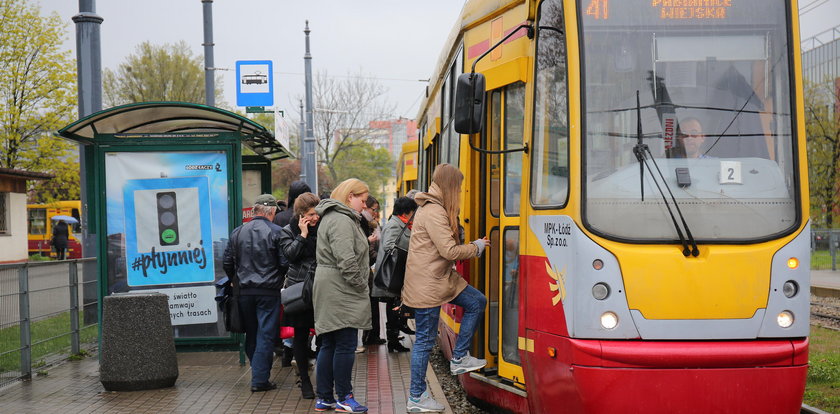 Tramwaj 41 wycofany z trasy Łódź - Pabianice