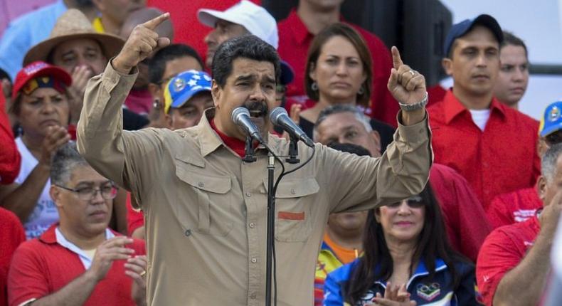 President Nicolas Maduro said 100-bolivar notes had to be withdrawn because mafias were hoarding them abroad in what he called a US-backed plot to destabilize Venezuela