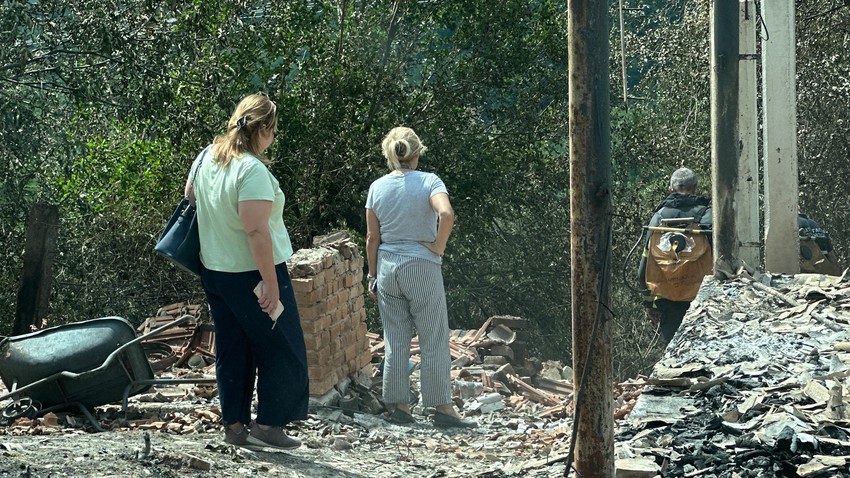 Posledice požara u Petnici kod Čačka