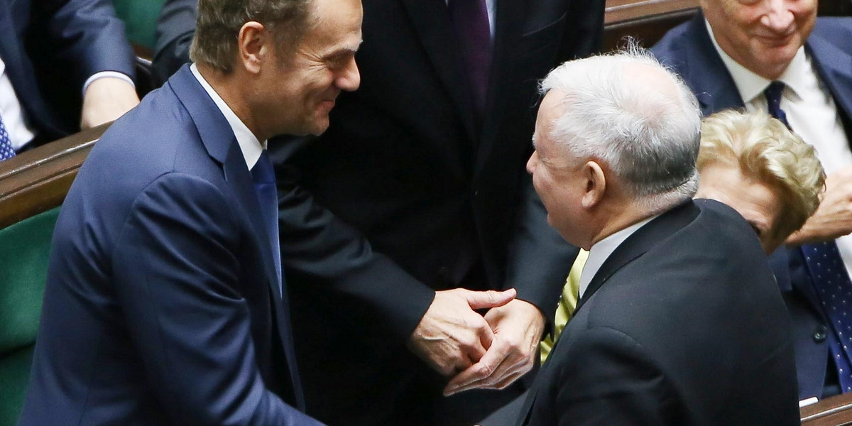 Jarosław Kaczyński i Donald Tusk